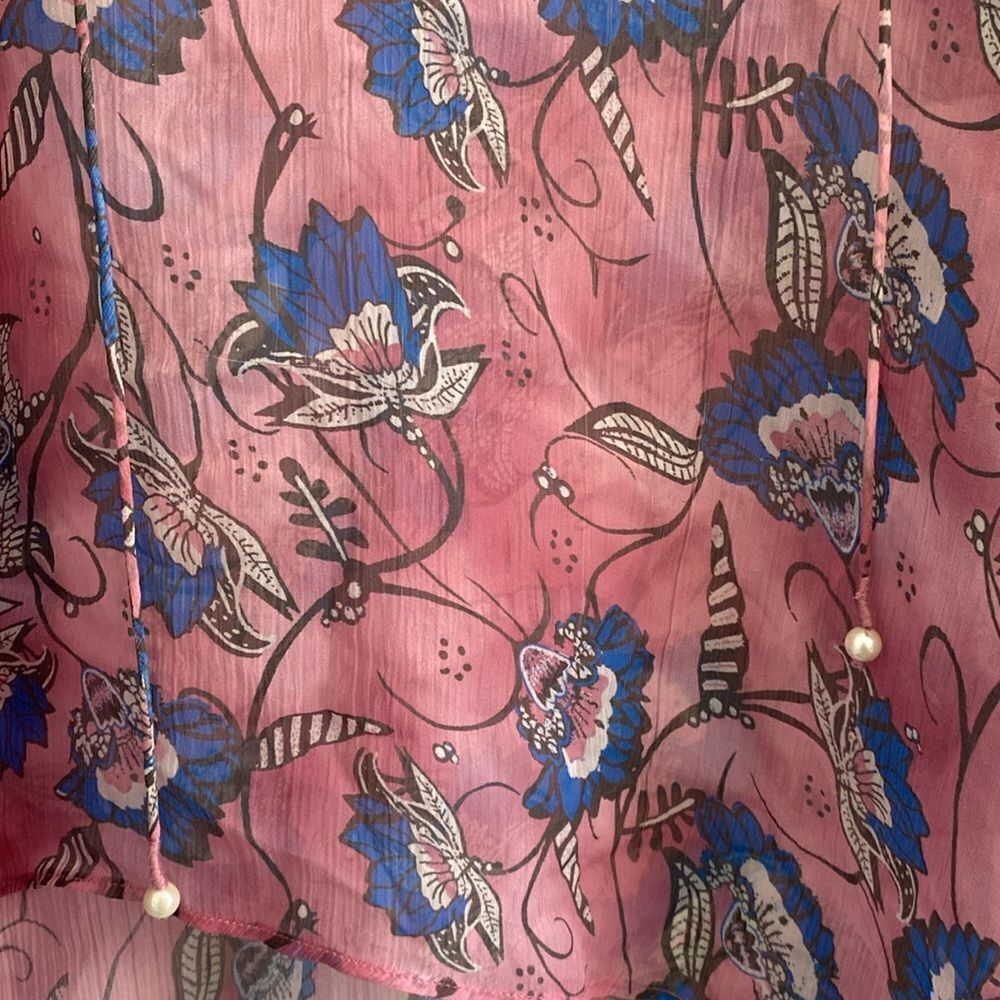 Cleobella Pink Floral Long-Sleeve Blouse - Picture 4 of 8